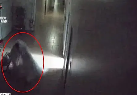 Видеохит дня: полиция задержала вора, который прикидывался привидением