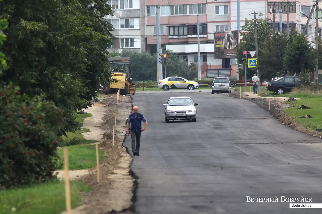 Укладка асфальта на ул. Шевченко