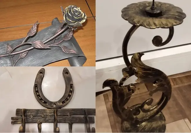 Розы, подсвечники и «скелет рыбы» из куска металла может сделать кузнец-любитель из Бобруйска