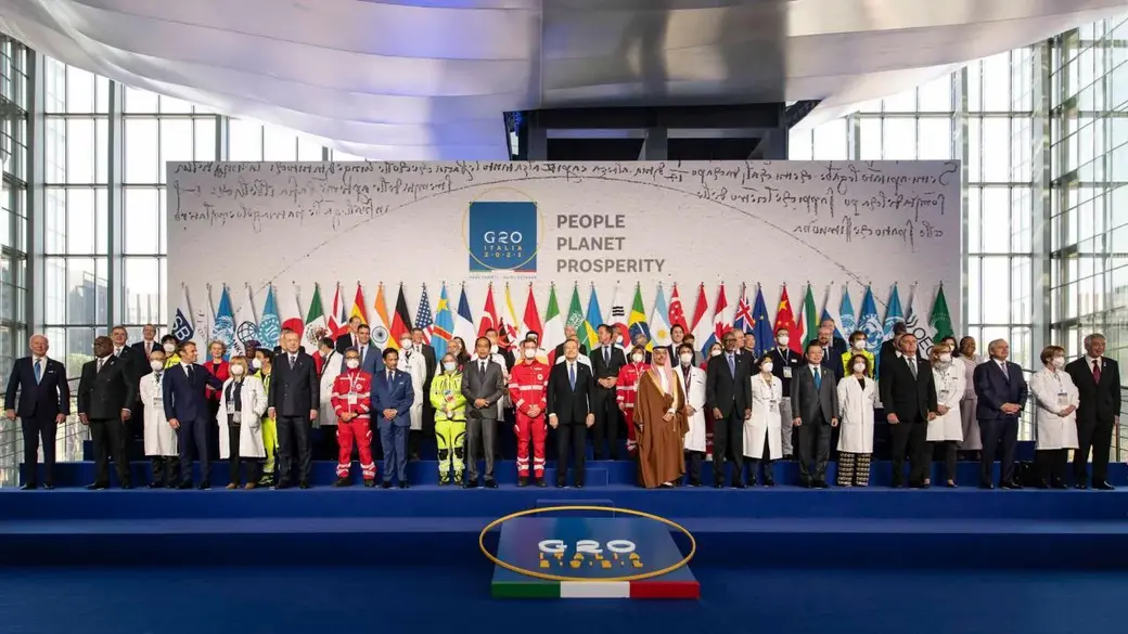 Лидеры G20 в Риме.
