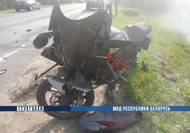 В Бобруйском районе в ДТП серьезно пострадал мотоциклист