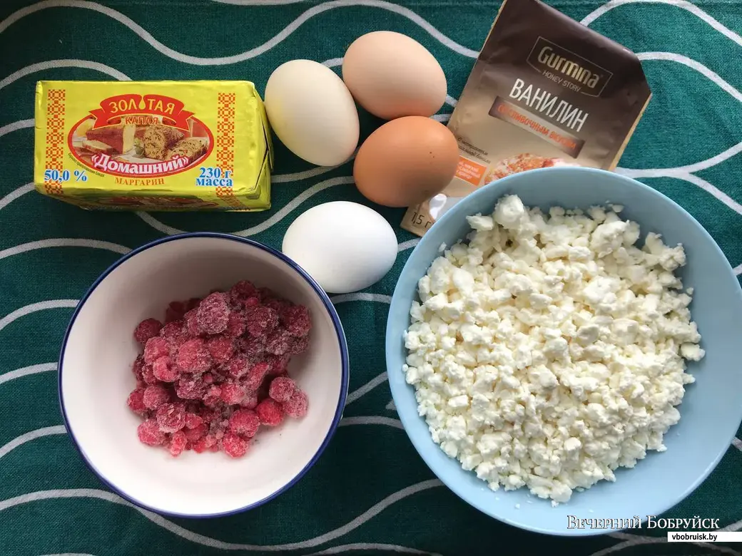 Королевская ватрушка с творогом на маргарине в духовке - пошаговый рецепт приготовления с фото