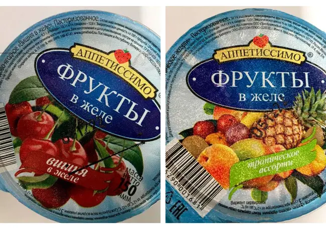 В Беларуси запретили продажу двух видов фруктового желе российского производства