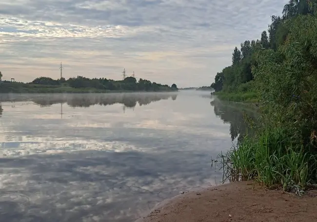 Туманный рассвет на Луковой горе в Бобруйске. Завораживающие фото