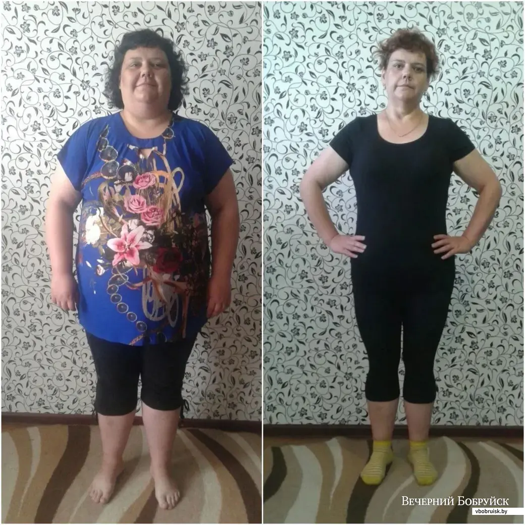 Анна Друтько до и после похудения.