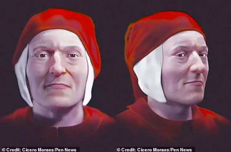Ученые воссоздали реальное лицо автора «Божественная комедия» Данте Алигьери