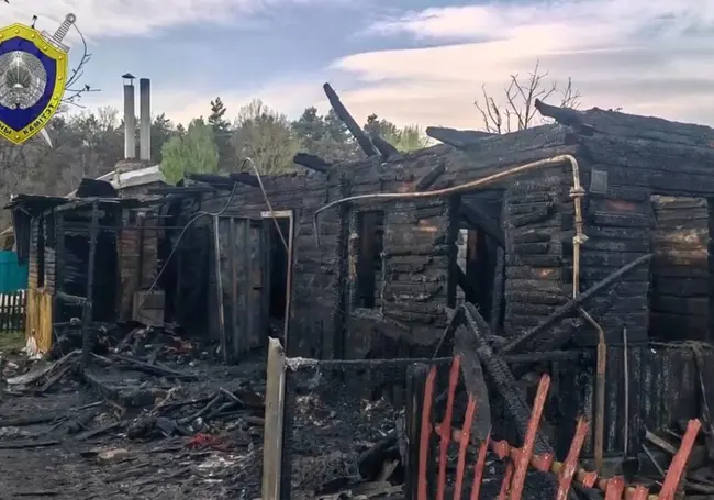 Четверо детей погибли на пожаре в Березовском районе (видео)