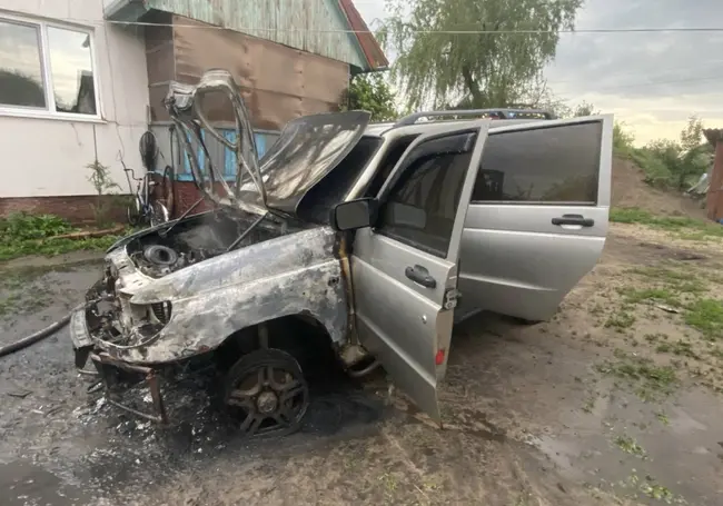 В деревне Воротынь горел УАЗ «Патриот» бобруйчанина