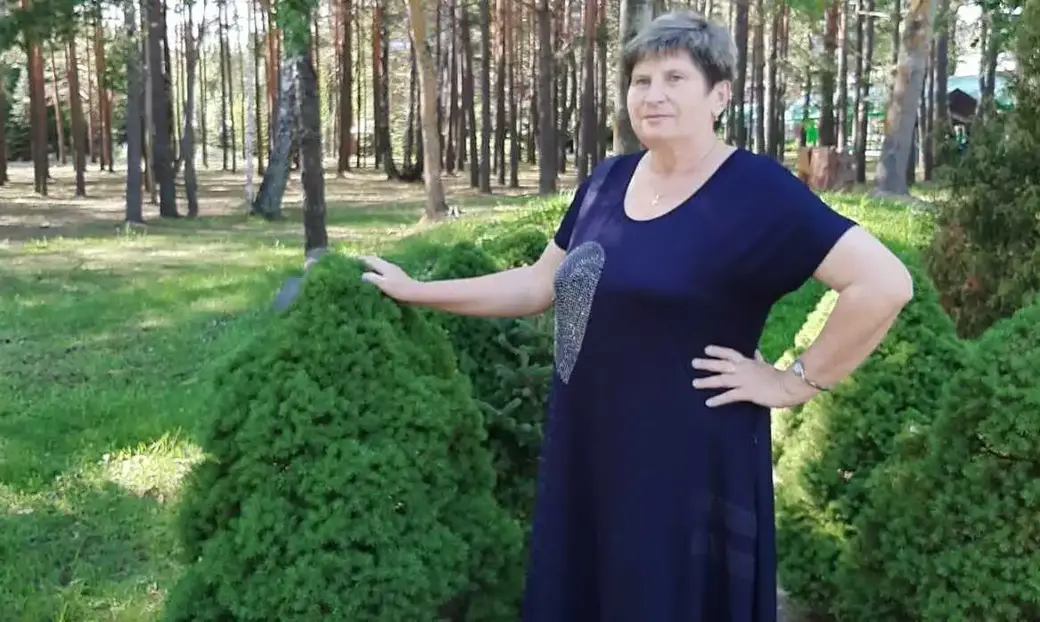 Валентина Михайловна Басторина на отдыхе в санатории "Приднепровский".
