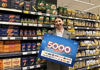 Девушка из Бобруйска купила макароны и выиграла 5000 рублей