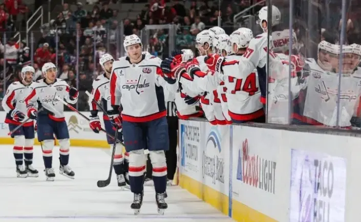 Белорусский форвард «Кэпиталз» Алексей Протас. Фото: x.com/Capitals.