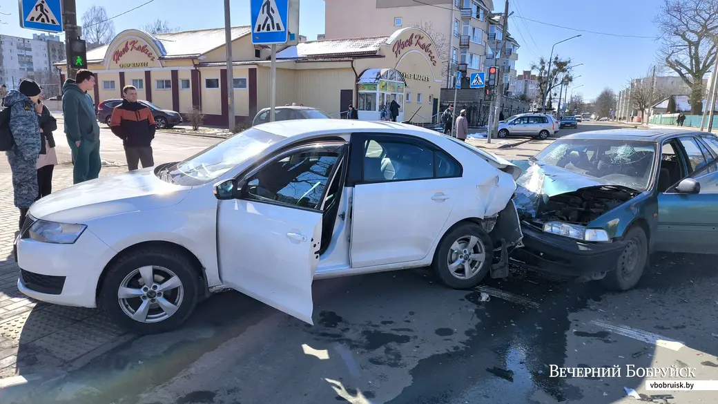 16.03.2025. Бобруйск. ДТП на перекрестке улиц Ленина и Социалистической